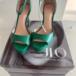 Jennifer Lopez Emerald Green Heels